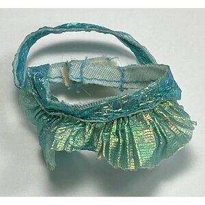 VTG 1992 MATTEL Mermaid Barbie Irridescent Aqua REPLACEMENT BIKINI TOP Swim